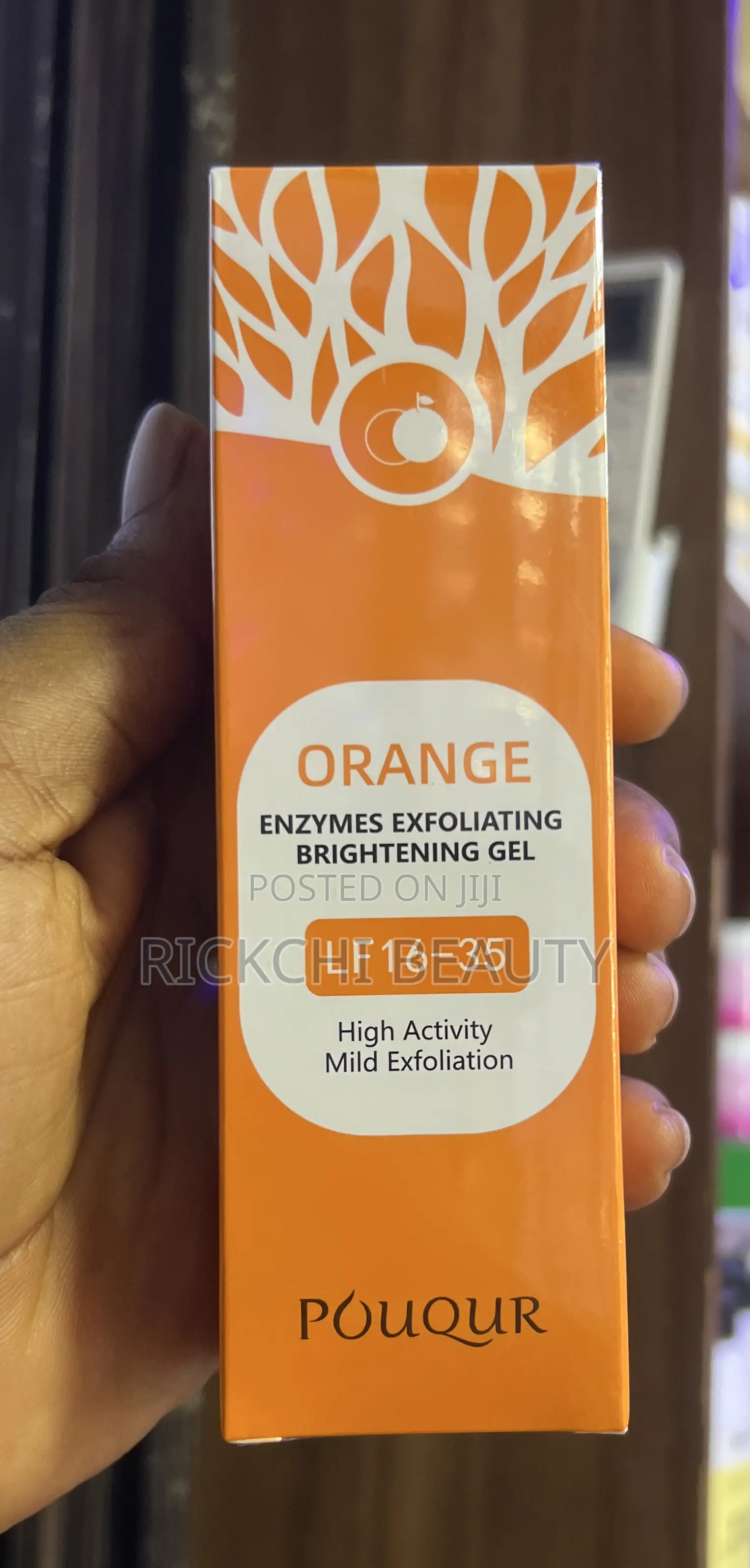 Orange Pouqur Enzymes Exfoliating Brightening Gel