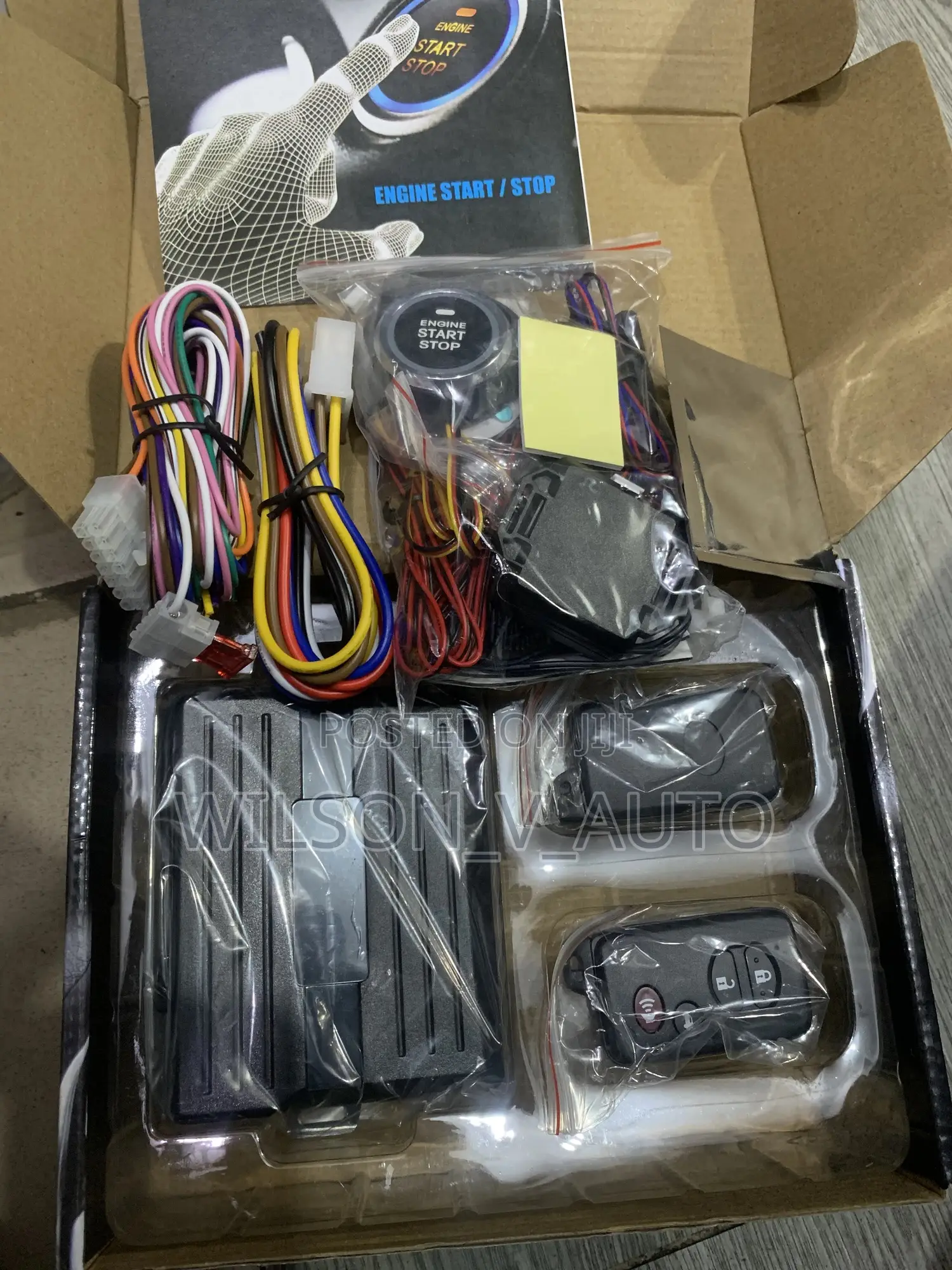 Pke Car Alarm System With Push Start (Remote Engine Start/Stop)