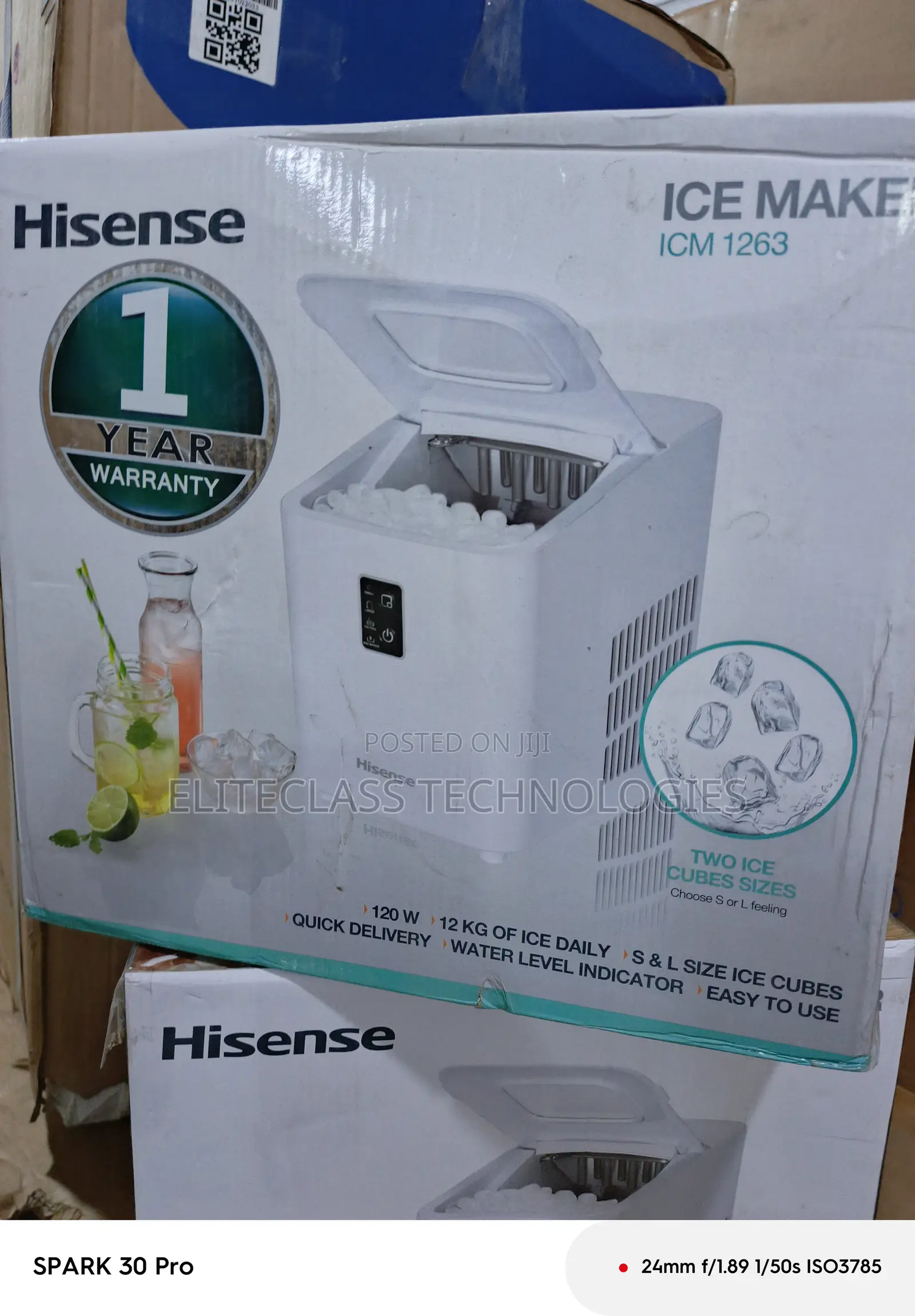Hisense Ice Maker Icm1263 12kg Kitchen Device