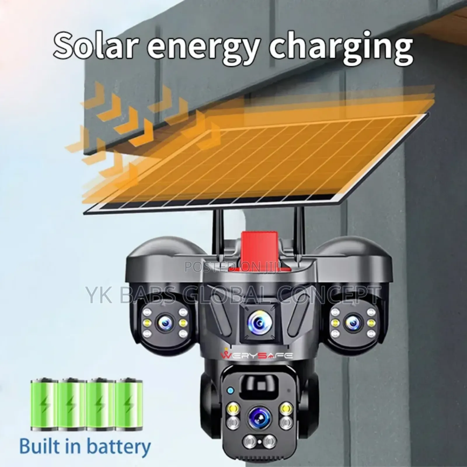 3 Lens 4g Solar Cctv Camera – Wireless Outdoor Security Camera