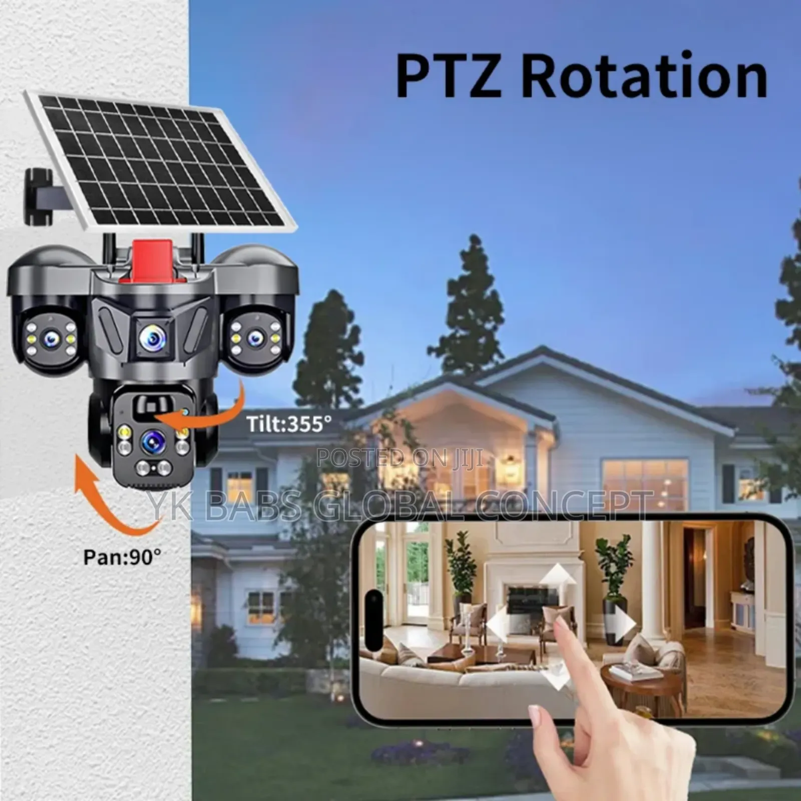 3 Lens 4g Solar Cctv Camera – Wireless Outdoor Security Camera