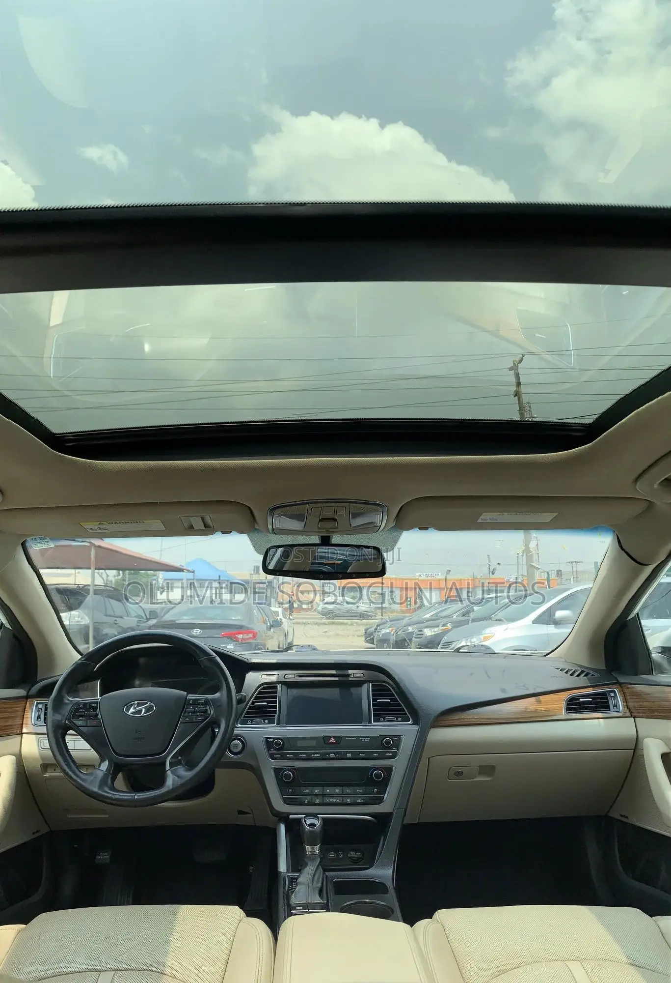 Hyundai Sonata Limited 4dr Sedan (2.4L 4cyl 6A) 2015 White