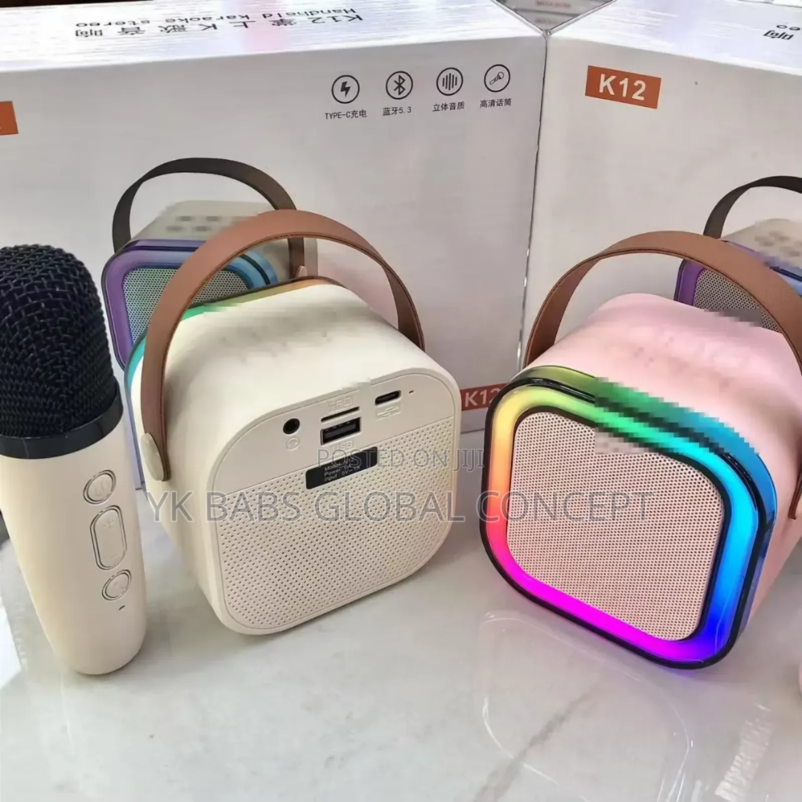 Home Portable Wireless Bluetooth Microphone Smart Speaker