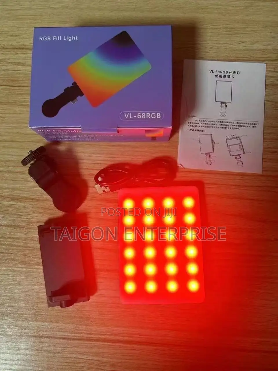 Vl-68rgb Rgb Fill Light For Phone Camera