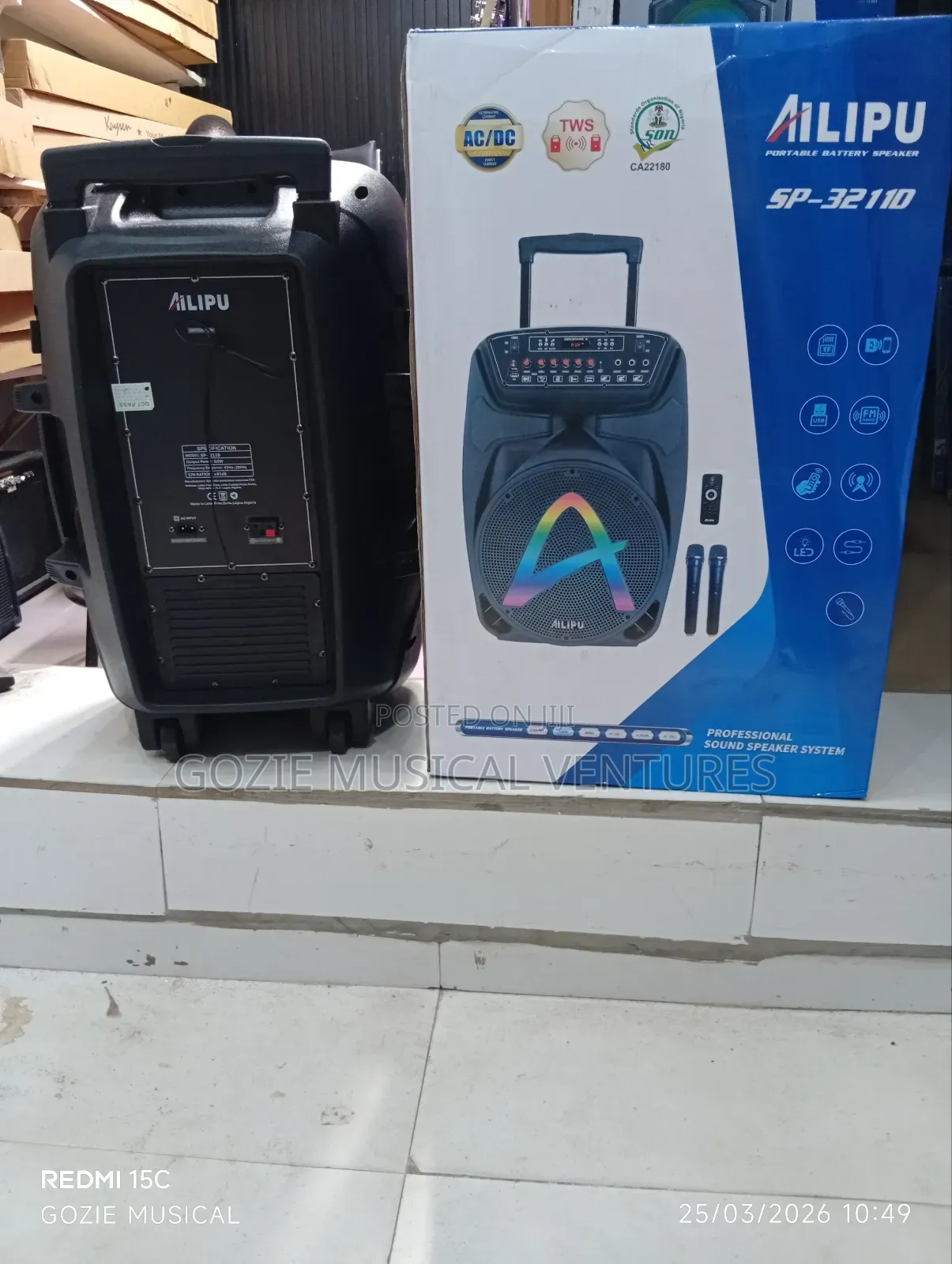 Original Alilpu Double Party Speaker 3211d