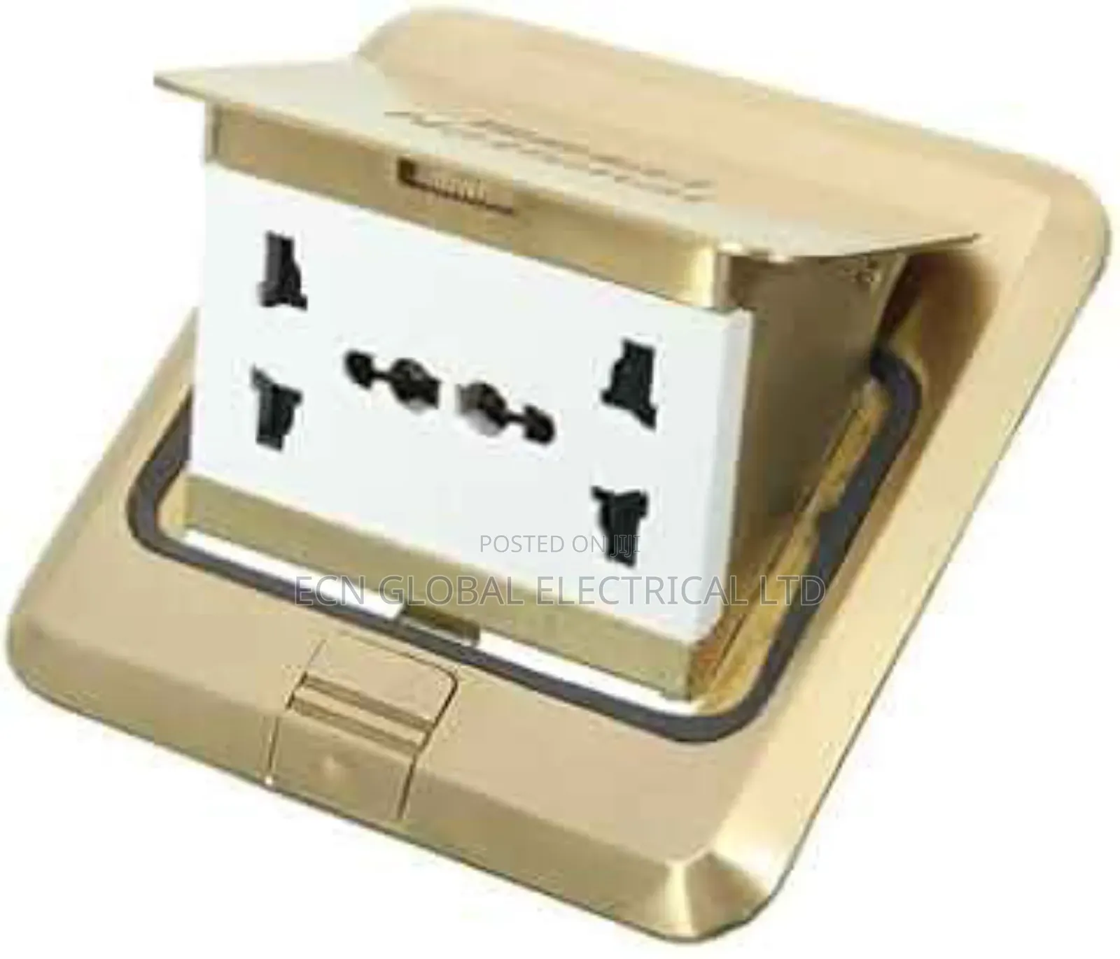 Generic 10a Brass Universal Floor Socket With 6 Ports–Kitchen Office