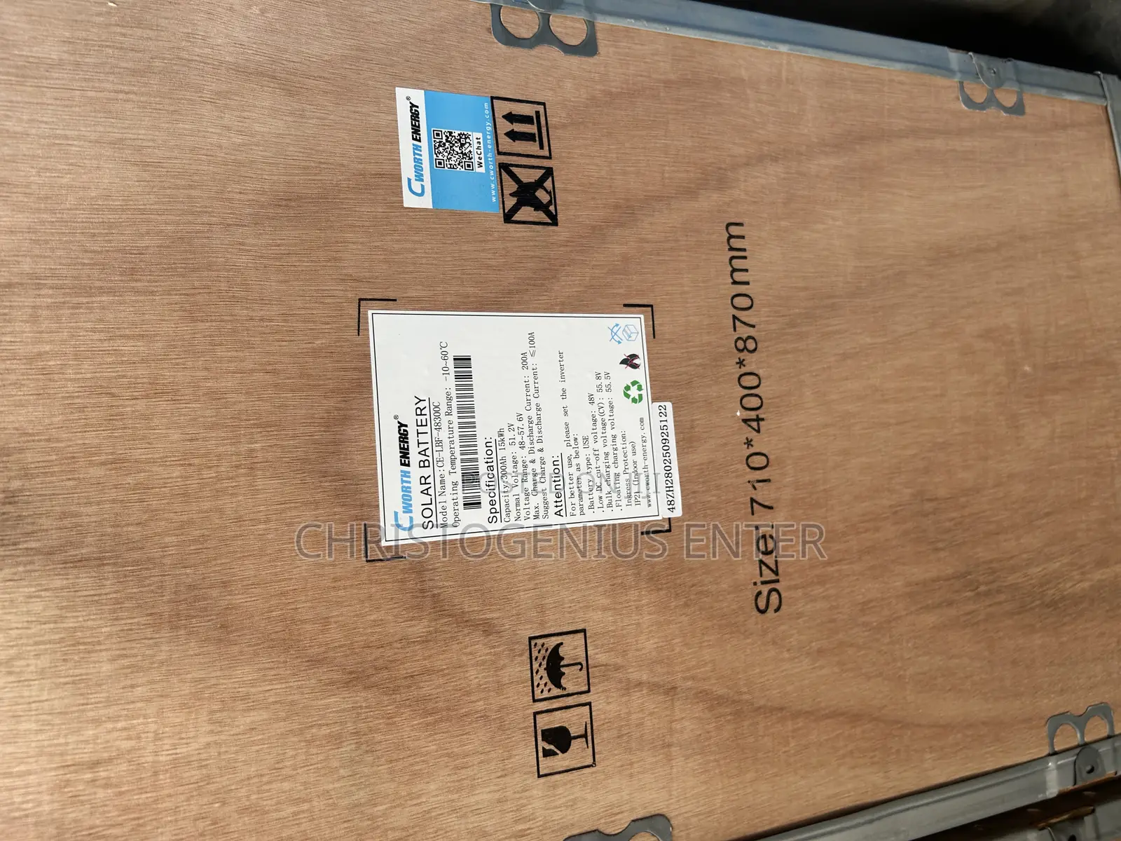 Cworth 15kwh 48v Lithium Ion Phosphate Batteries