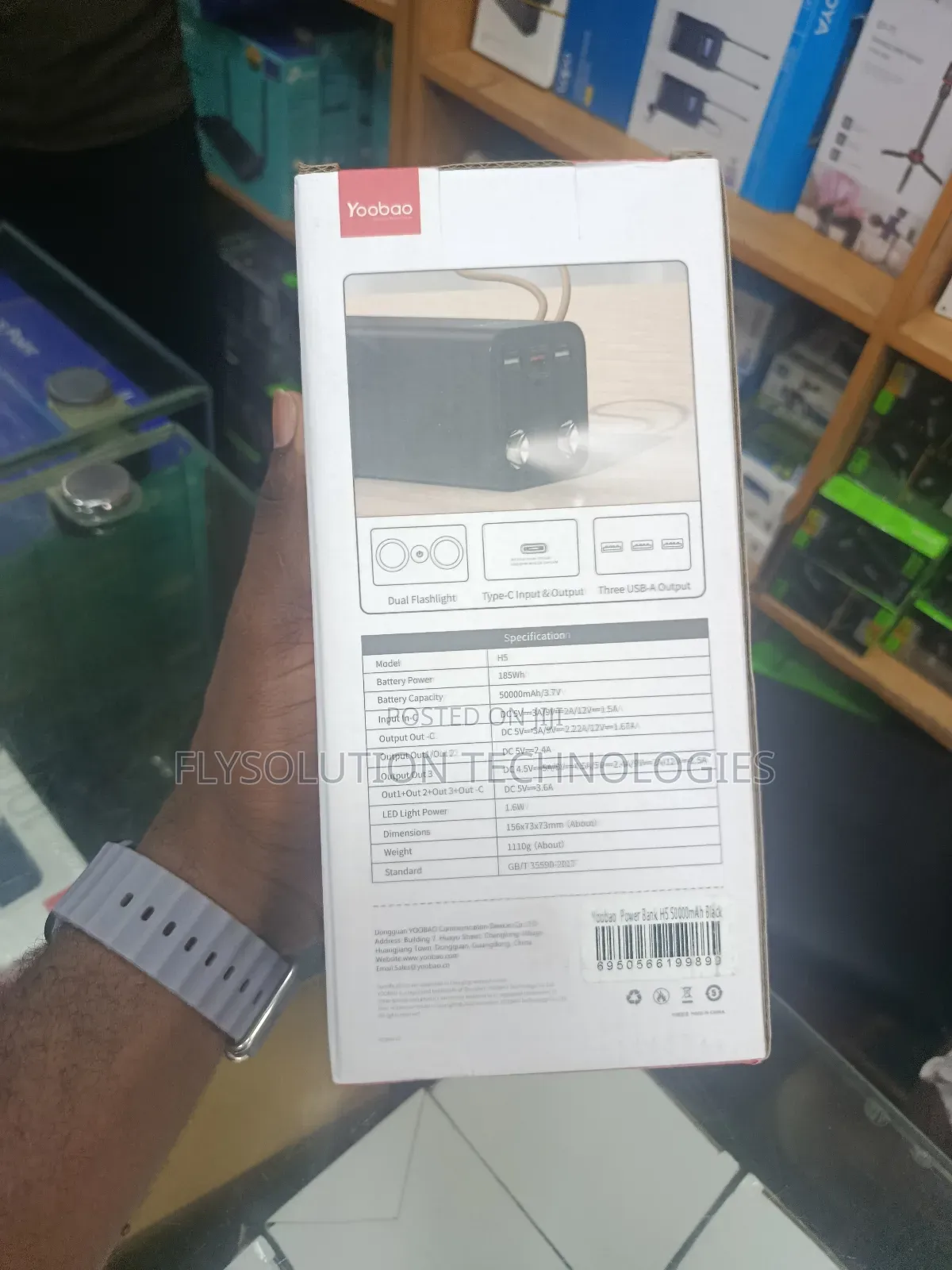 Yoobao Laptop Power Bank 185wh Fast Charging Pd 50000mah Power Bank