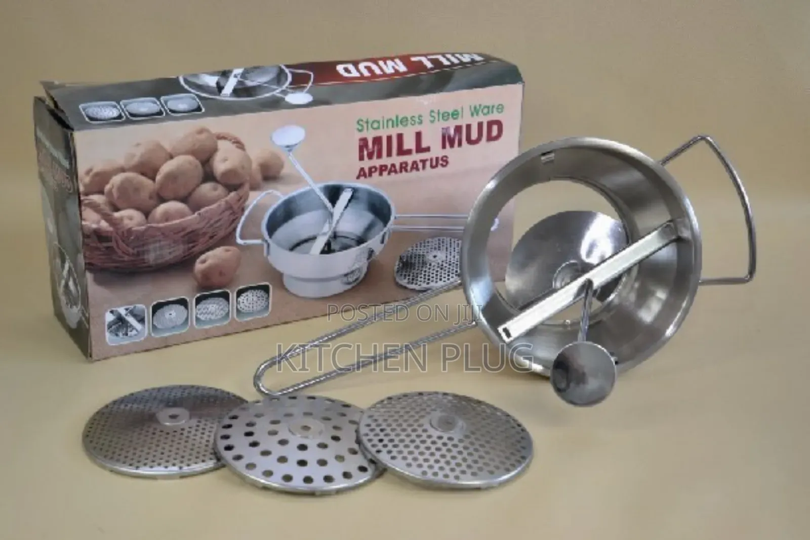 Stainless Steel Manual Food Mill 『 Mill Mud Apparatus』