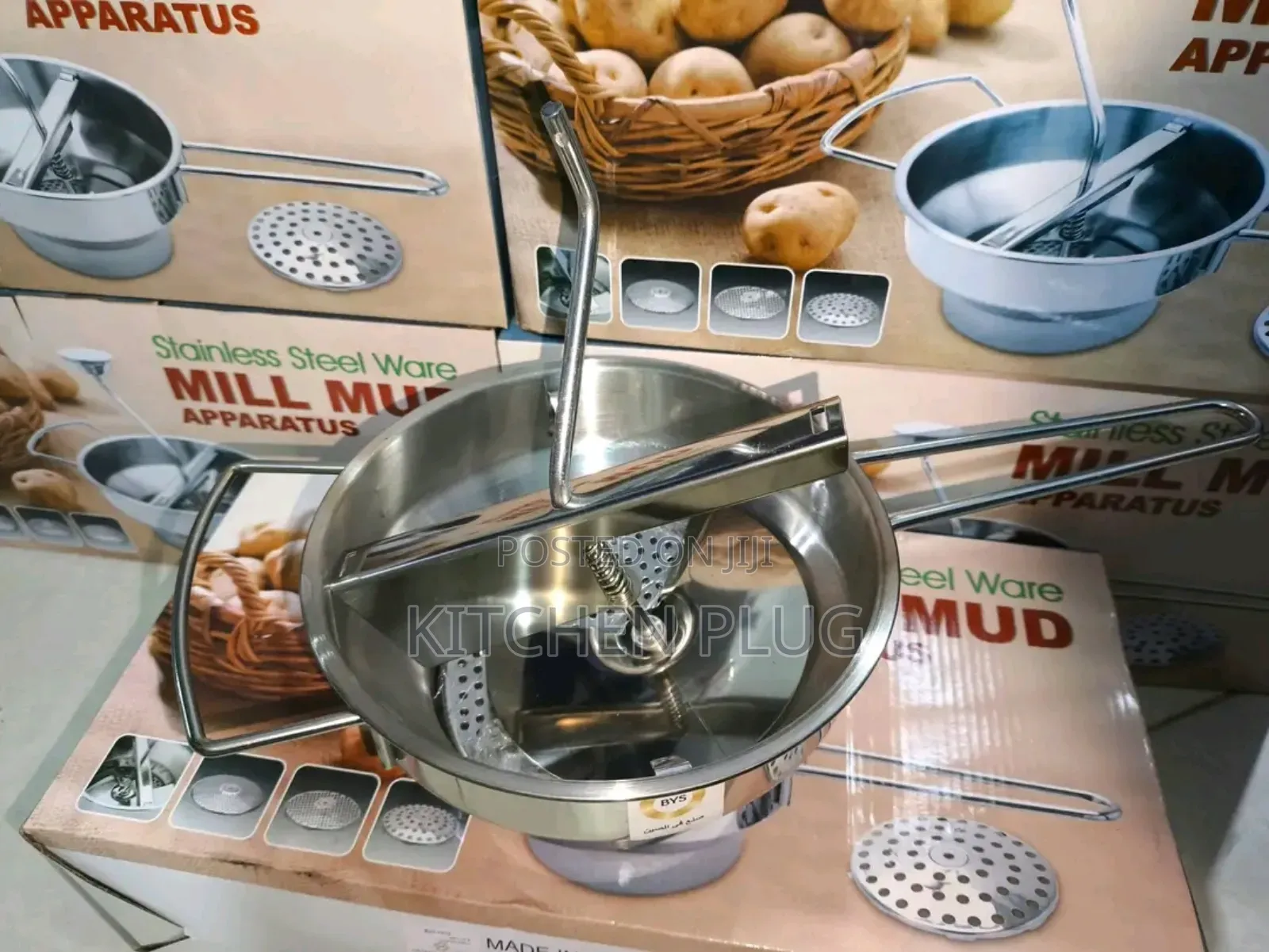 Stainless Steel Manual Food Mill 『 Mill Mud Apparatus』