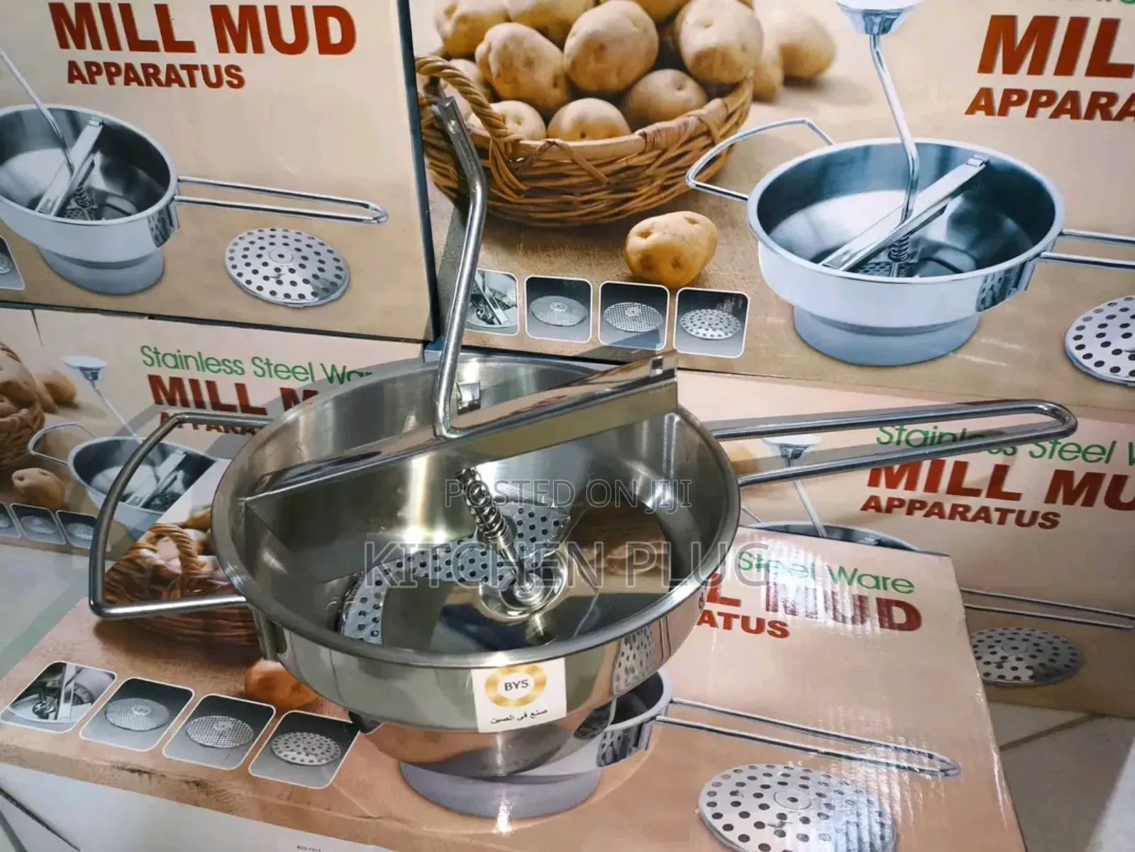 Stainless Steel Manual Food Mill 『 Mill Mud Apparatus』