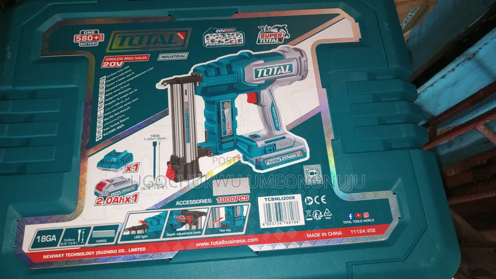 Nailer Cordless Machine 20v