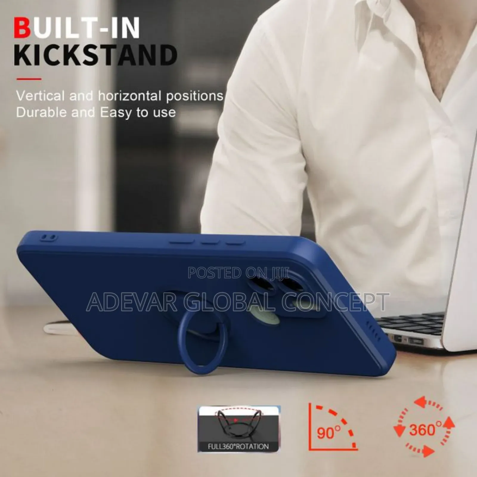Case for Xiaomi Redmi A1 A2 Soft Silicone Stand Ring Casing Pouch