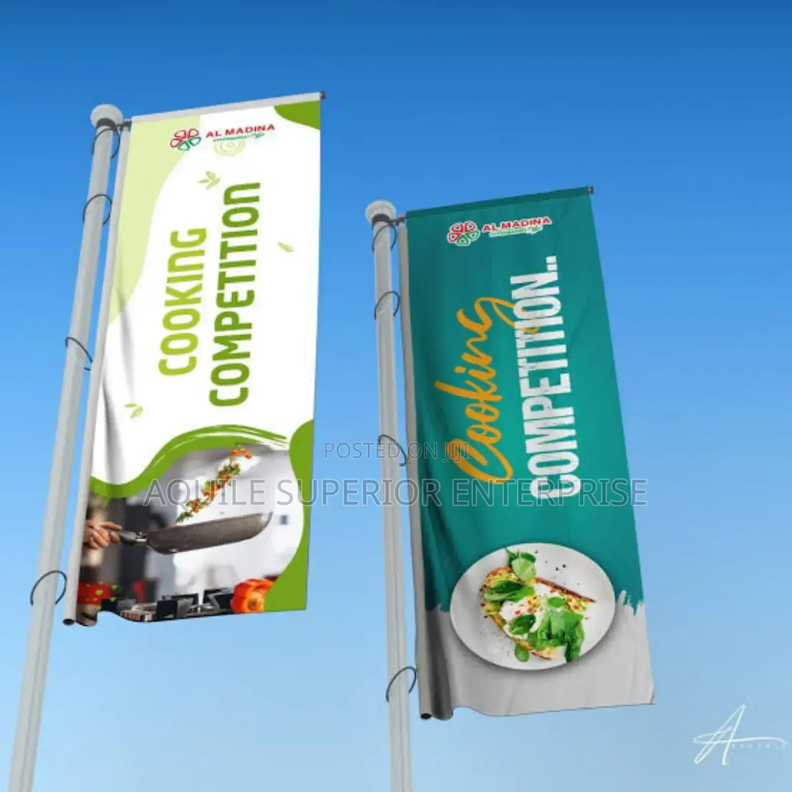 Lamp Post Banner Branding for Advertisements
