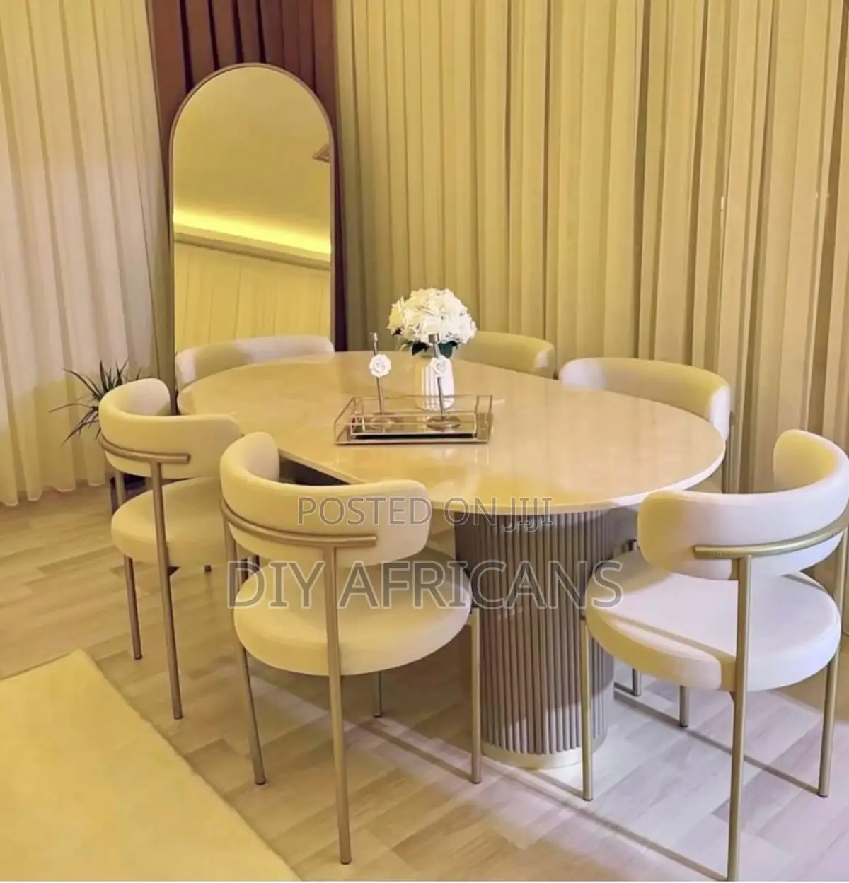 Modern Marble Table Set -- Durable, Stylish, Affordable