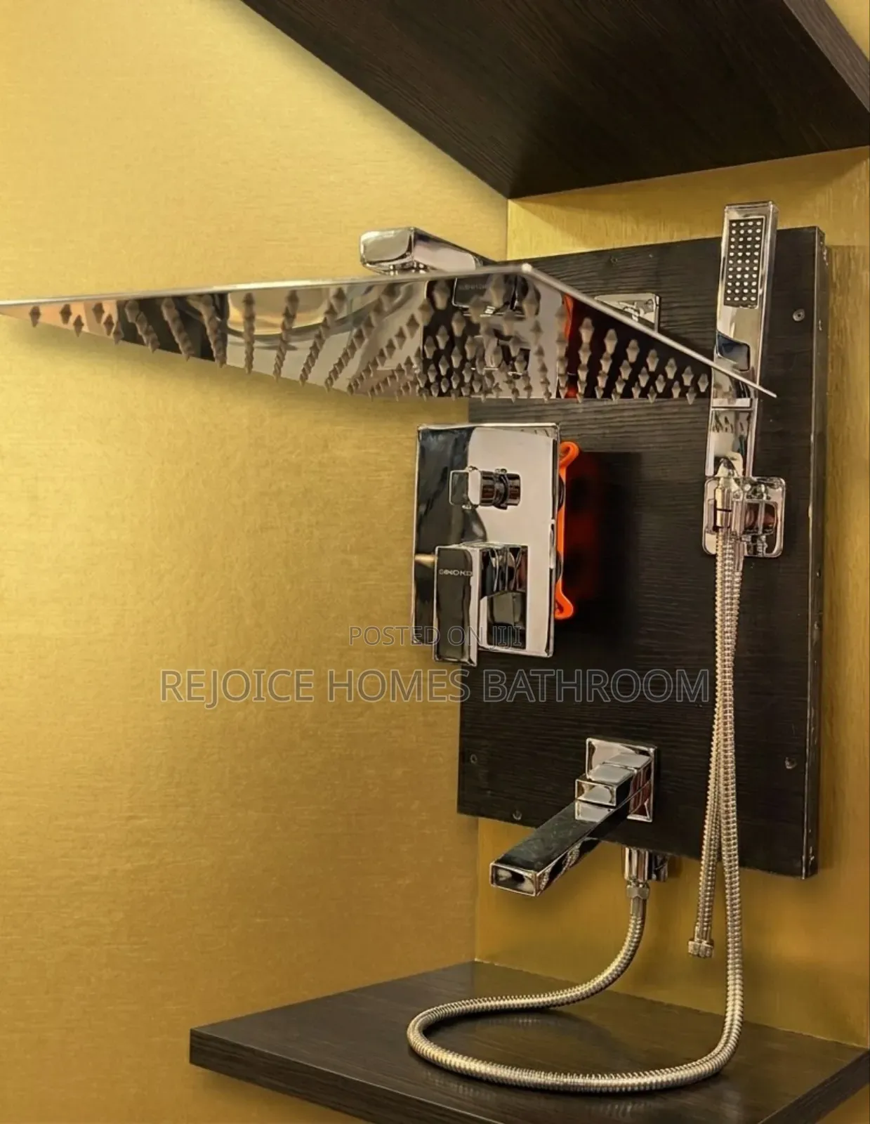 Premium Chrome 5 Way Rainfall Conceal Shower Set