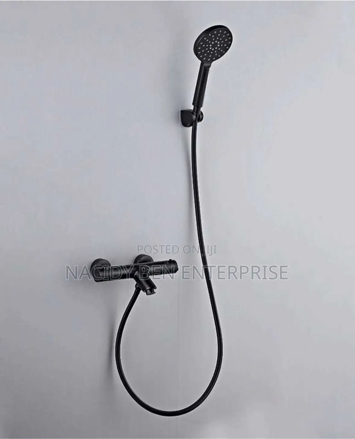 Black Thermostatic Black Shower