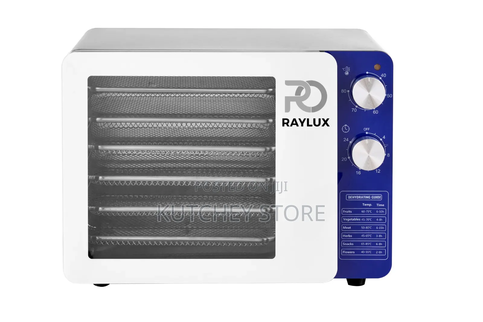 Raylux 6 Trays Powerdry Food Grade Stainless Steel Dehydrator