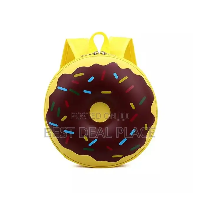 Children Cute Donut School Backpack Bag - Waterproof