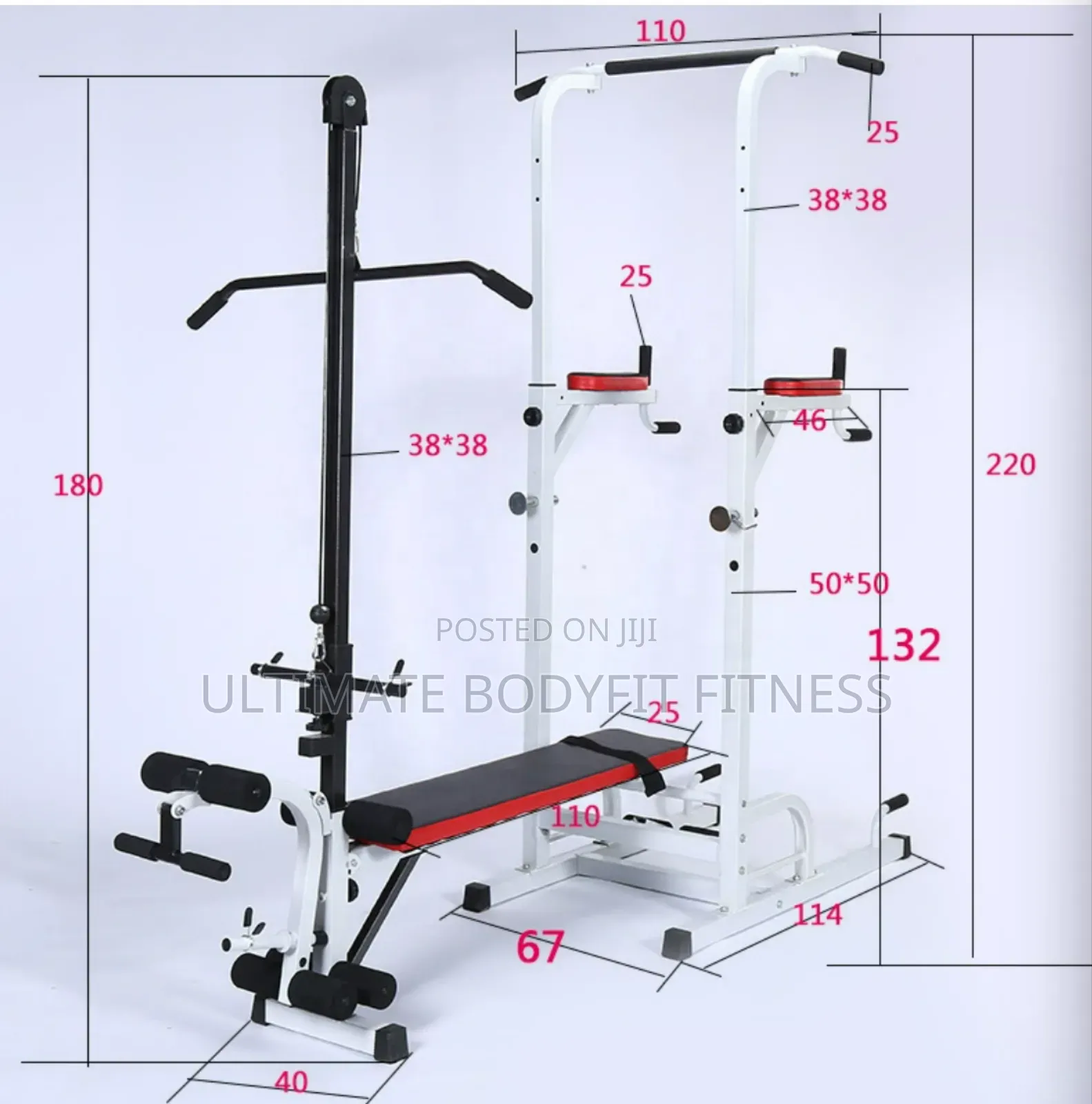 Brand New Multi-Function Power Tower Adjustable Pull Up Weight Bench