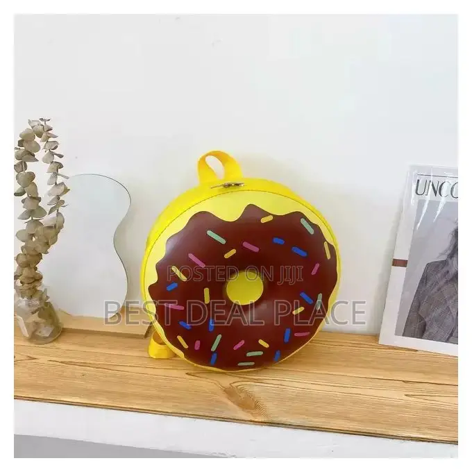 Children Cute Donut School Backpack Bag - Waterproof