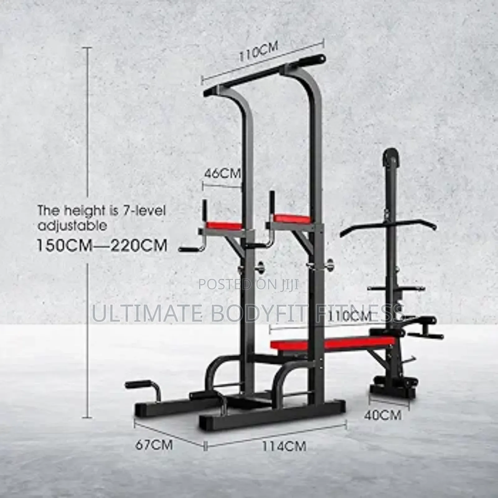 Brand New Multi-Function Power Tower Adjustable Pull Up Weight Bench