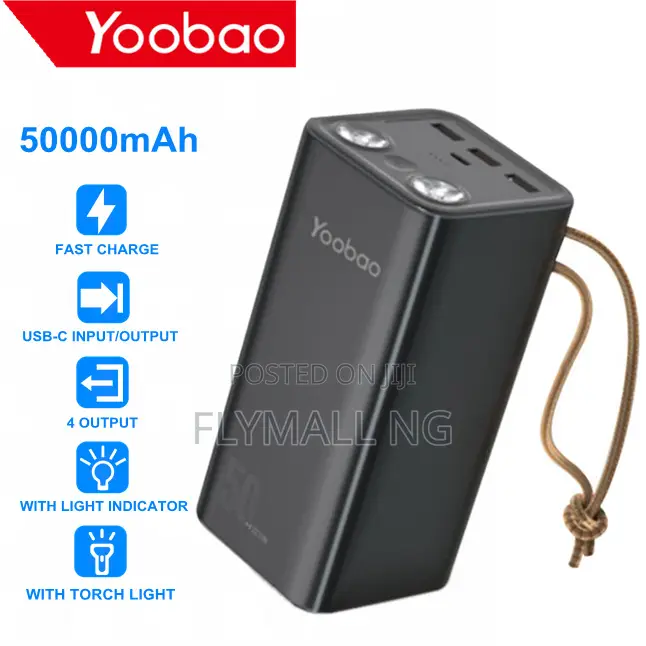 Yoobao 50000mah Ultra Fast Charging 185wh Power Bank