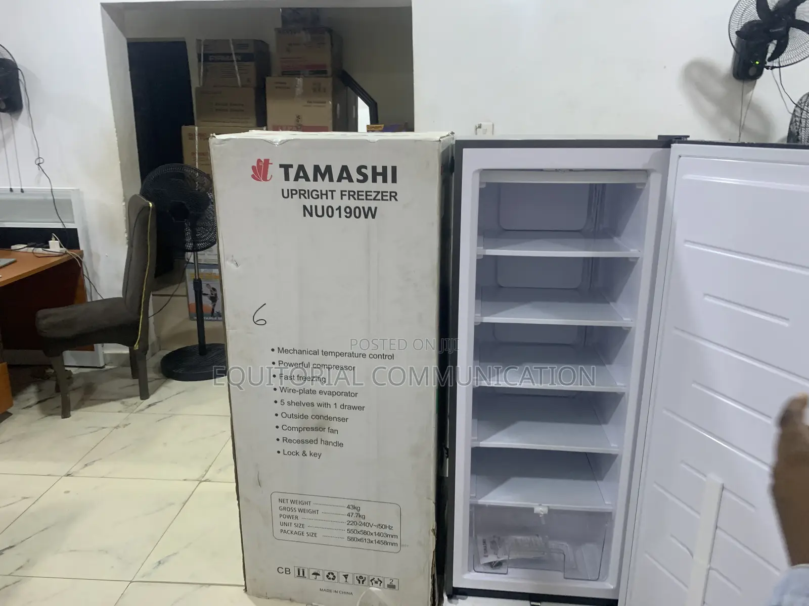 Tamashi Nuo190w Upright Refrigerator – Long Lasting Freshness