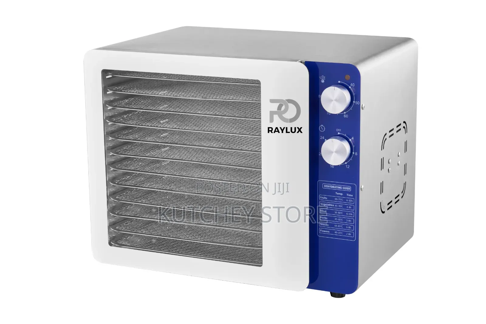 Raylux 12 Trays Powerdry Food Grade Stainless Steel Dehydrator