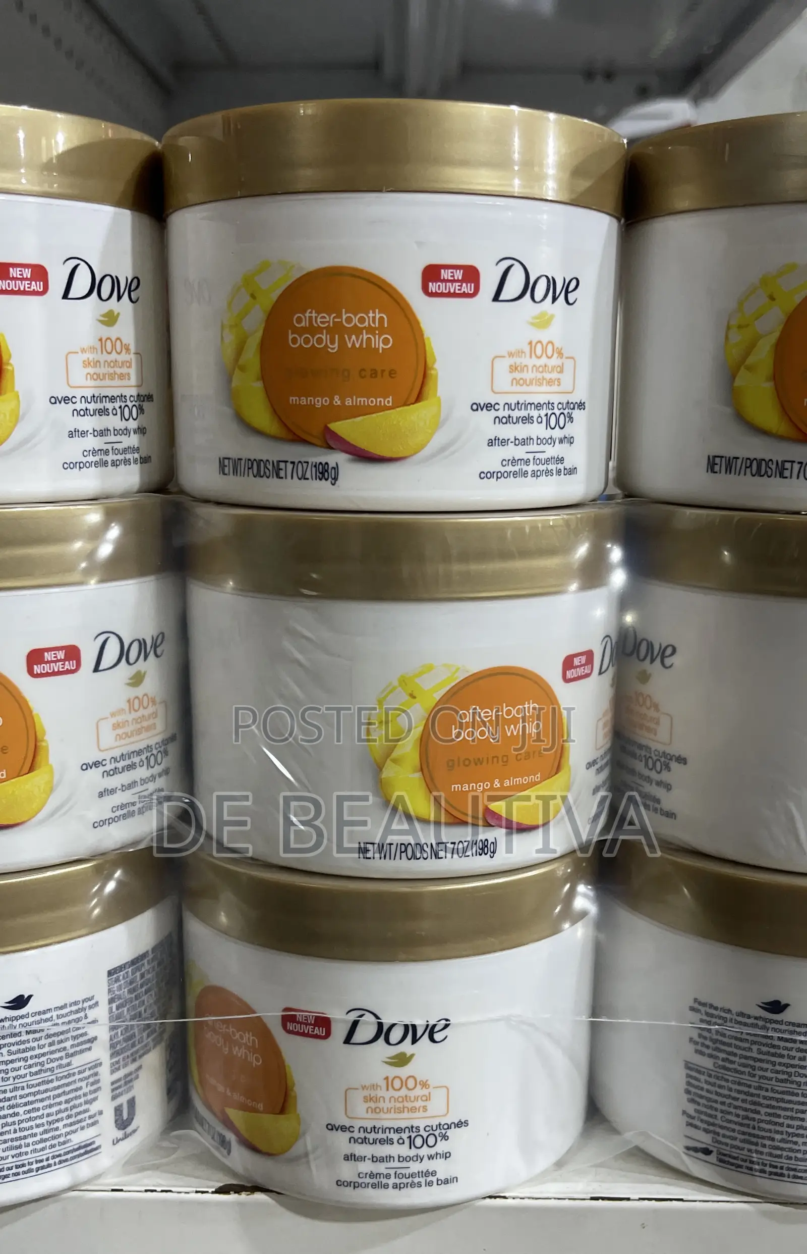 Dove After-Bath Body Whip – Glowing Care (Mango Almond) 198g