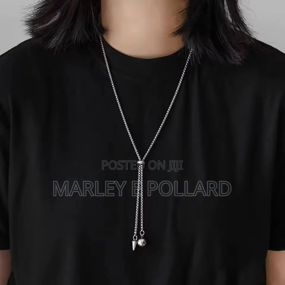 Stainless Steel Ball Silver Ball Necklace Women Men’S Chain