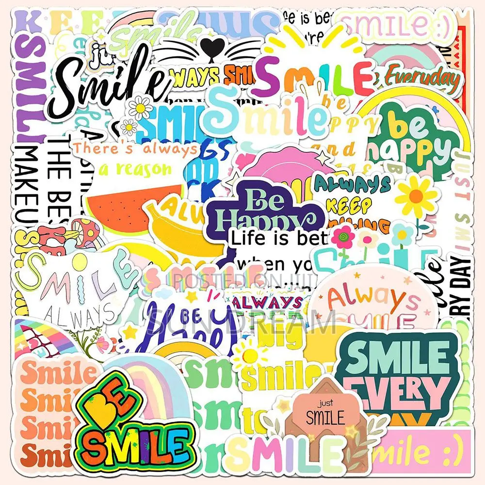 50 Pieces Self-Esteem Stickers Positive Stickers Home Decoration