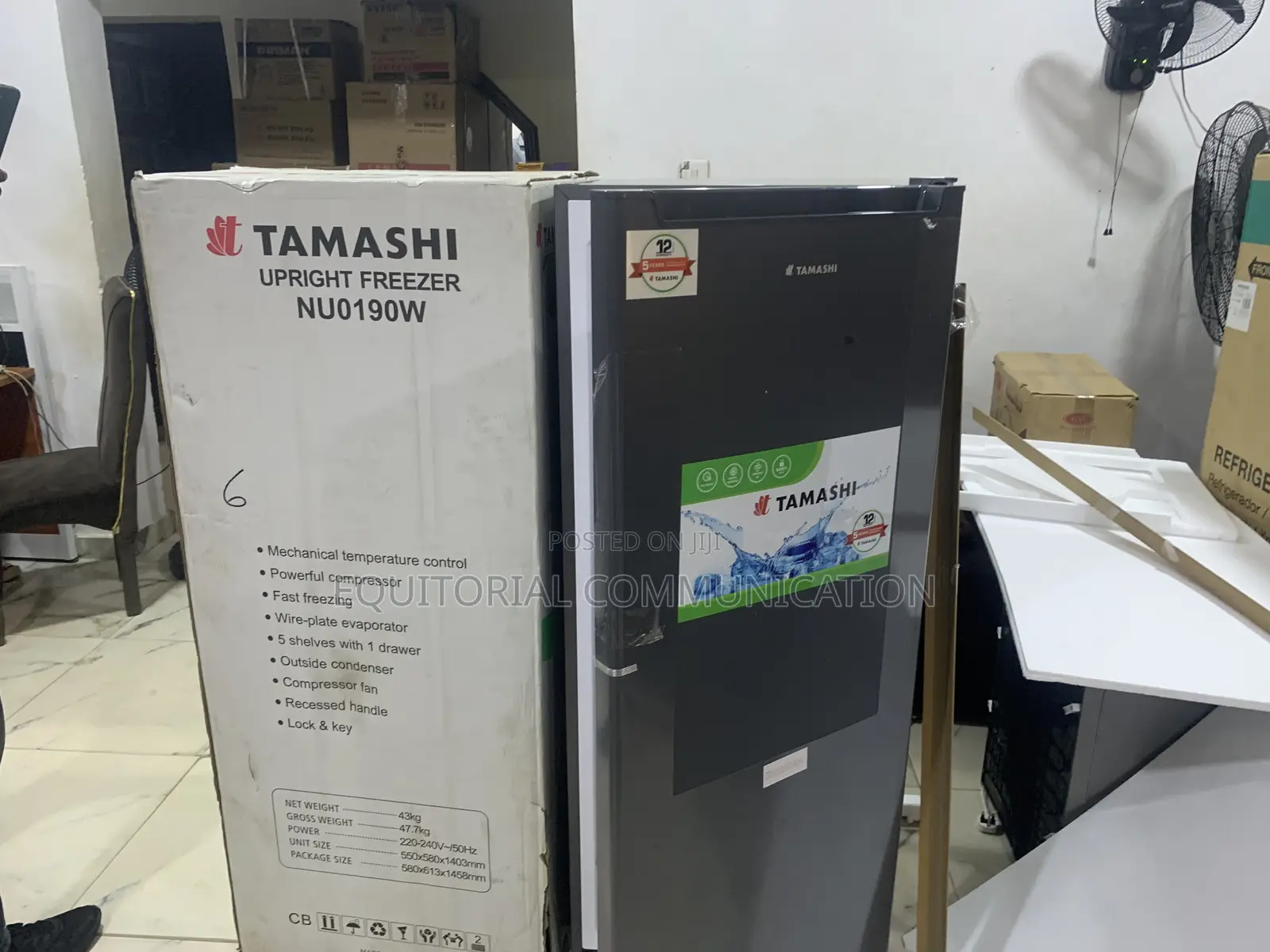 Tamashi Nuo190w Upright Fridge – Hassle-Free Cooling
