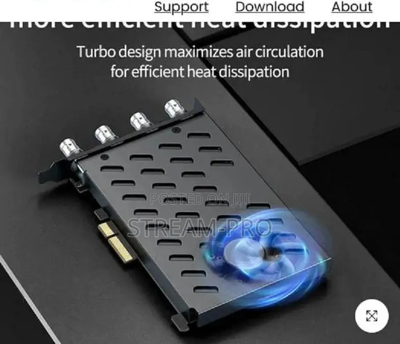 Acasis 4 Sdi Pcie Video Capture Card 1080p 60fps With Built-in Fan