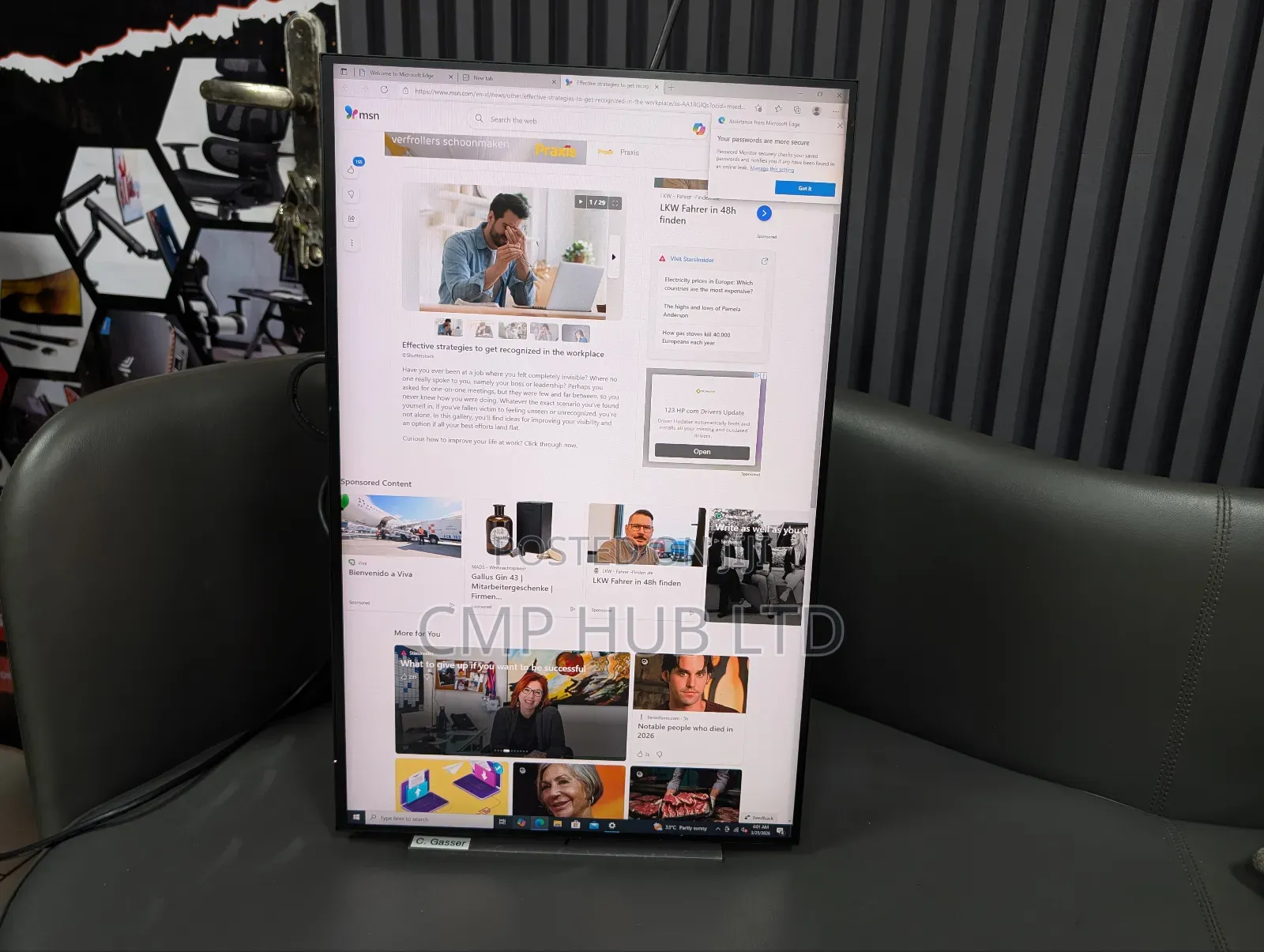 Hp 24-Inch Professional Ips Monitor, Featuring a 1920 × 1200 (Wuxga)