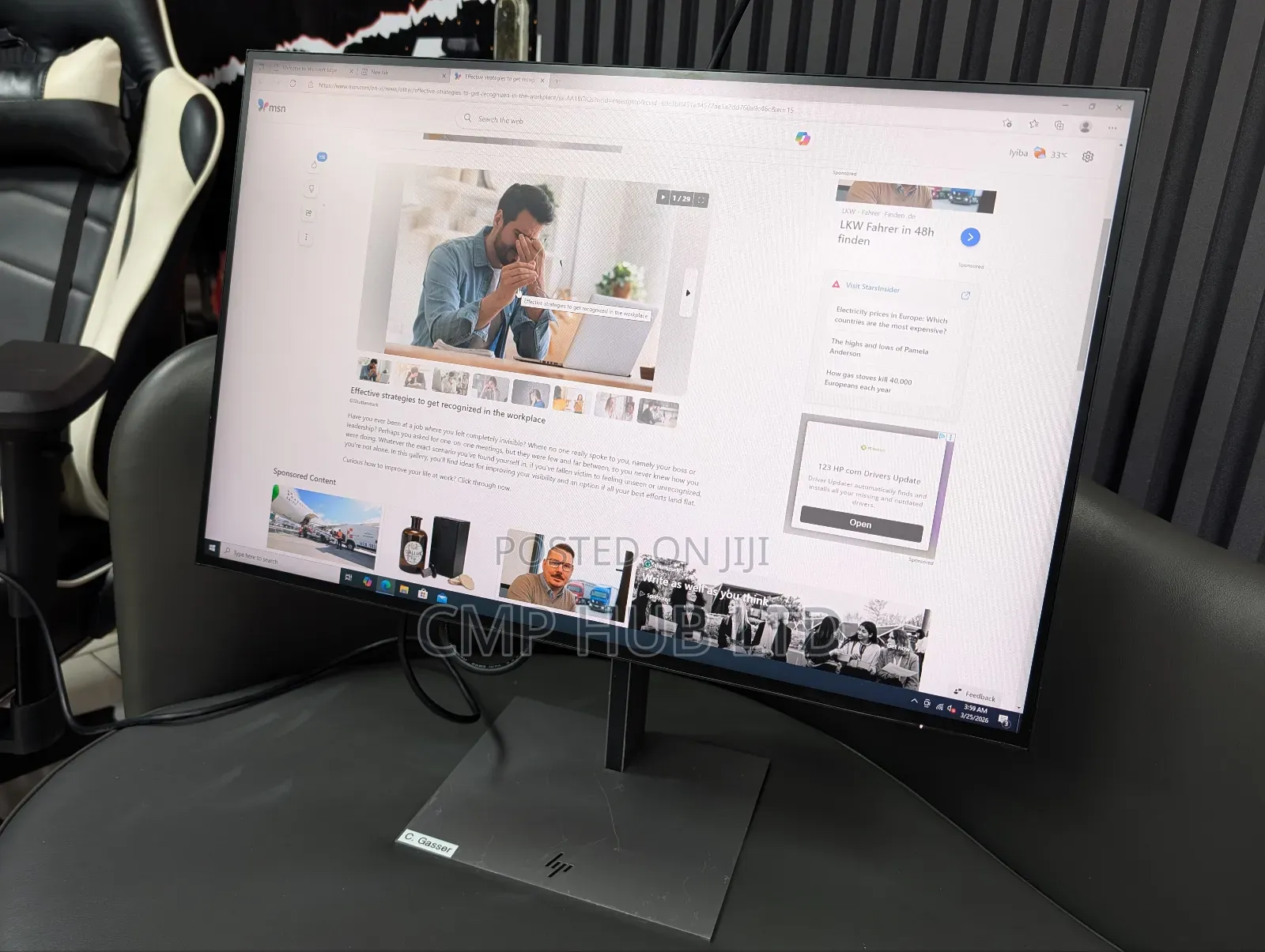 Hp 24-Inch Professional Ips Monitor, Featuring a 1920 × 1200 (Wuxga)