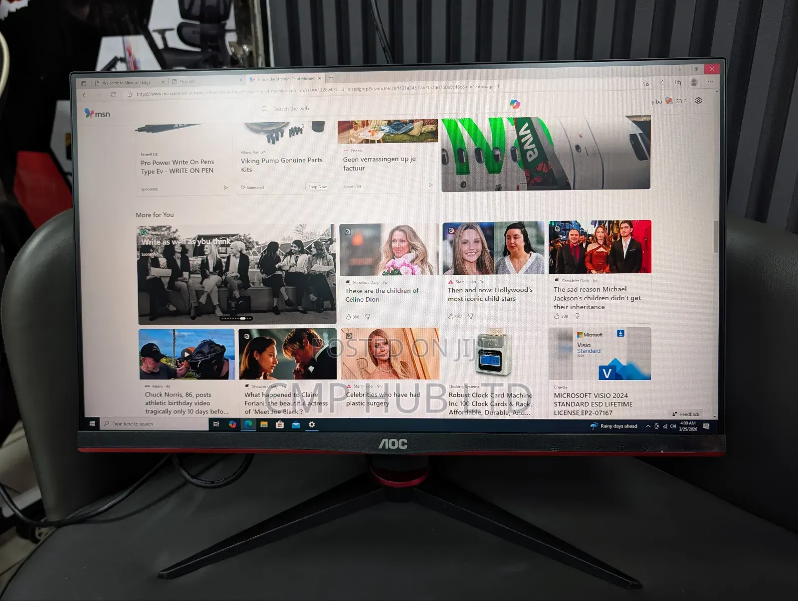 Aoc 24g2 24-Inch (23.8”) Full Hd 144hz Gaming Monitor