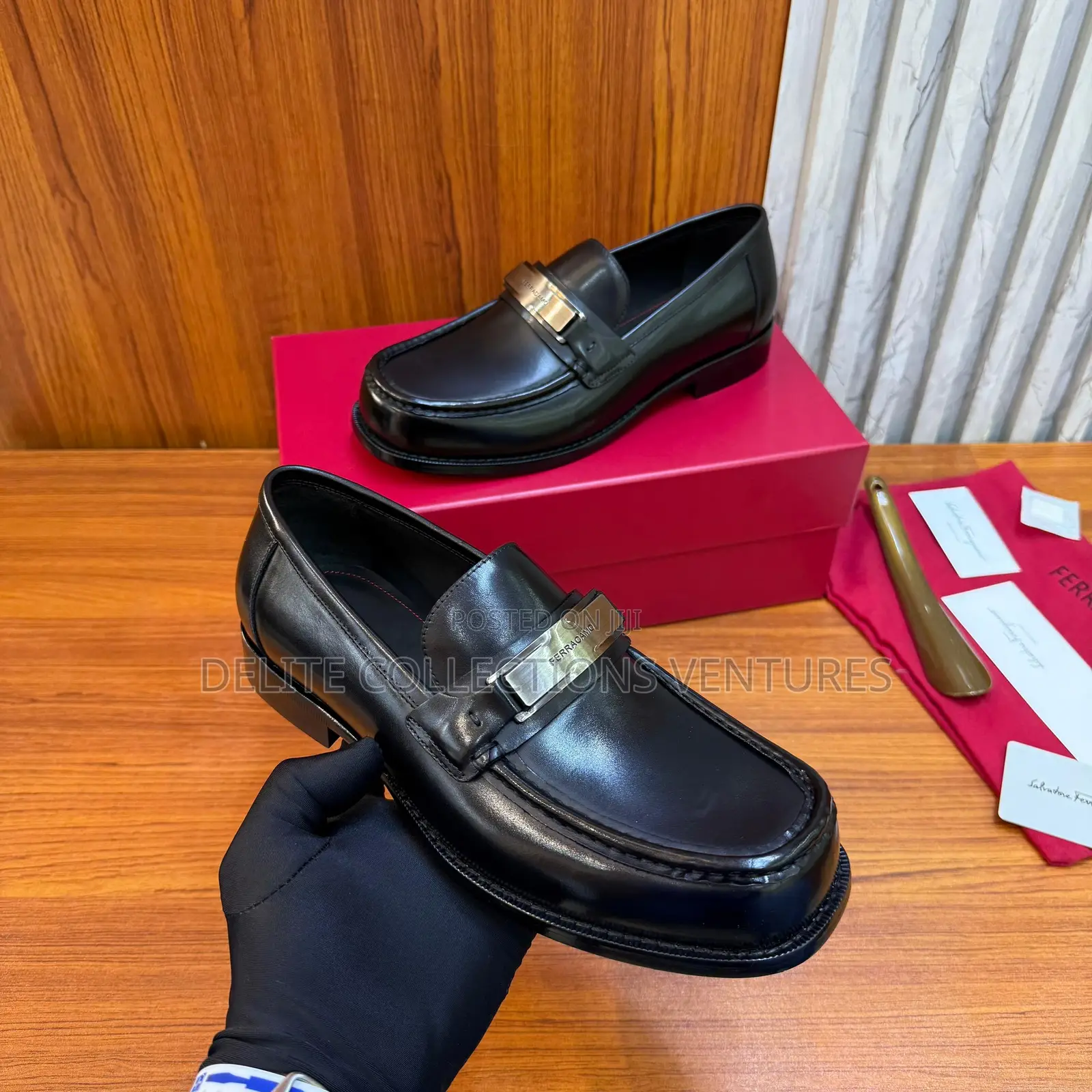 Luxury Update  Salvatore Ferragamo New Vara Buckle Moccasin.