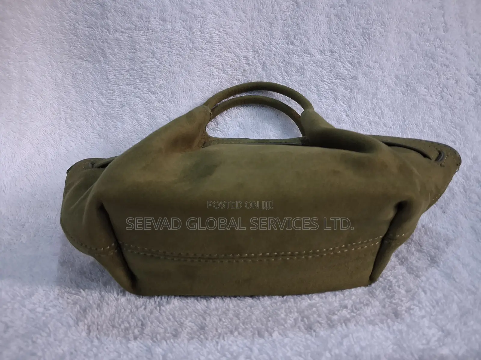 Women's Suede Leather Brown Small Size Handbag