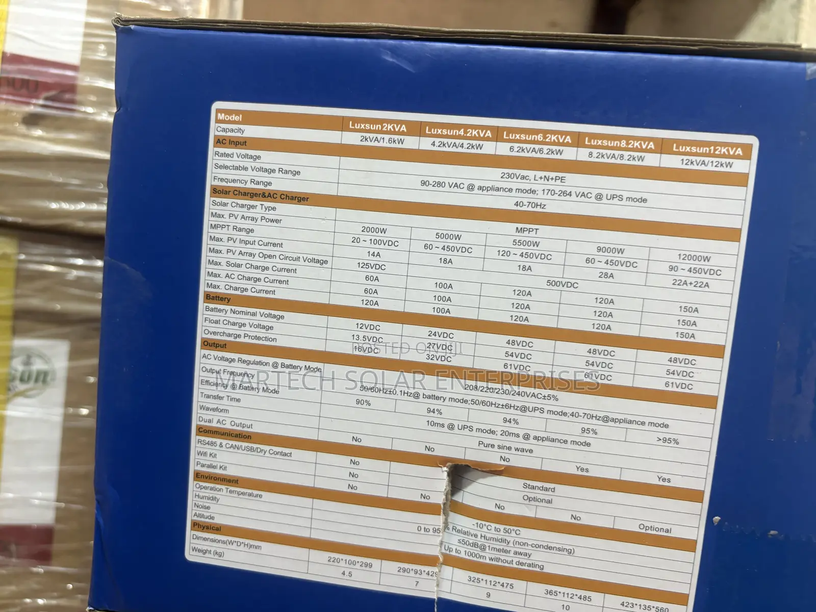 Luxsun 6.2kva/48v Hybrid Solar Inverter