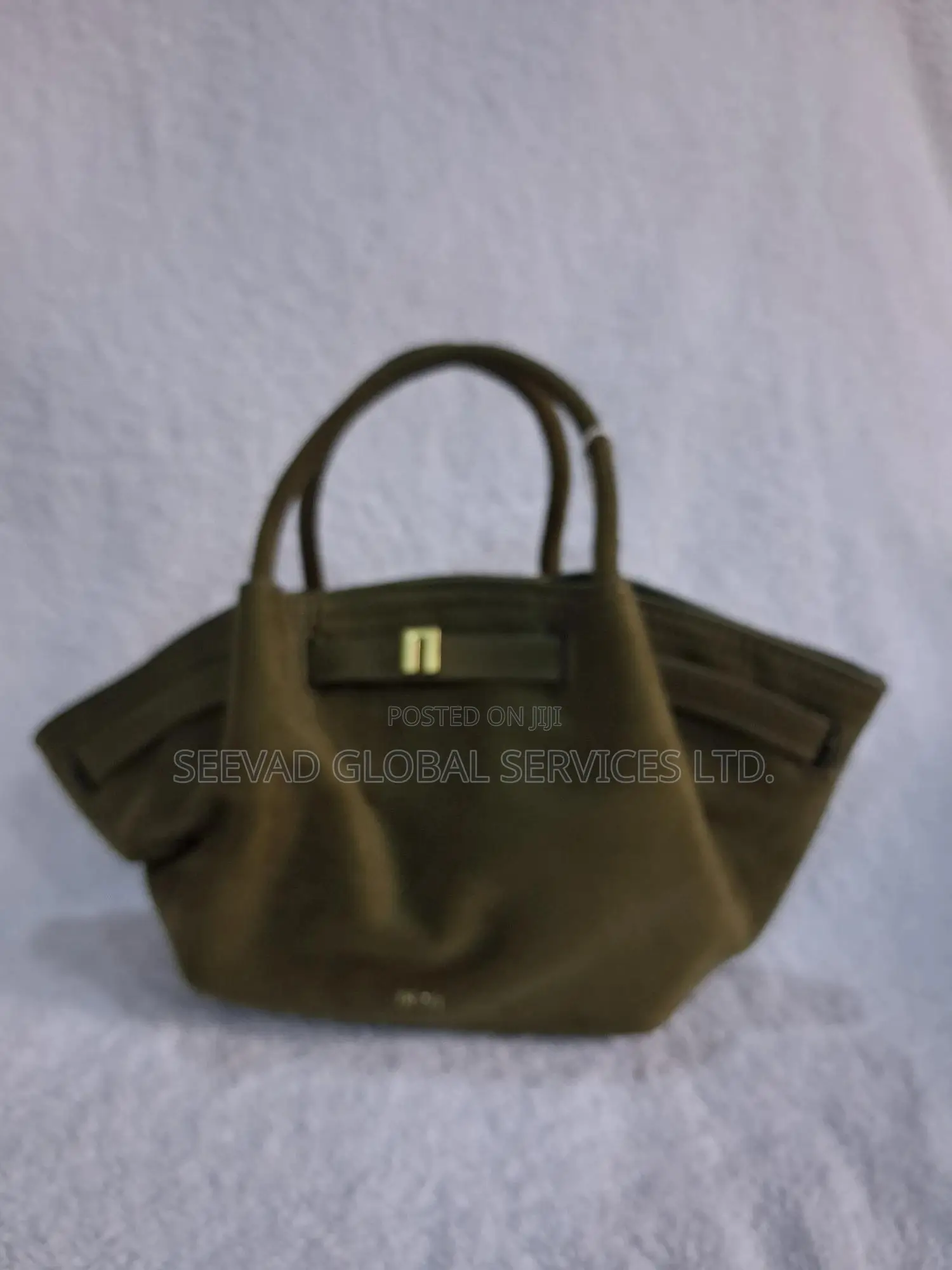 Women's Suede Leather Brown Small Size Handbag