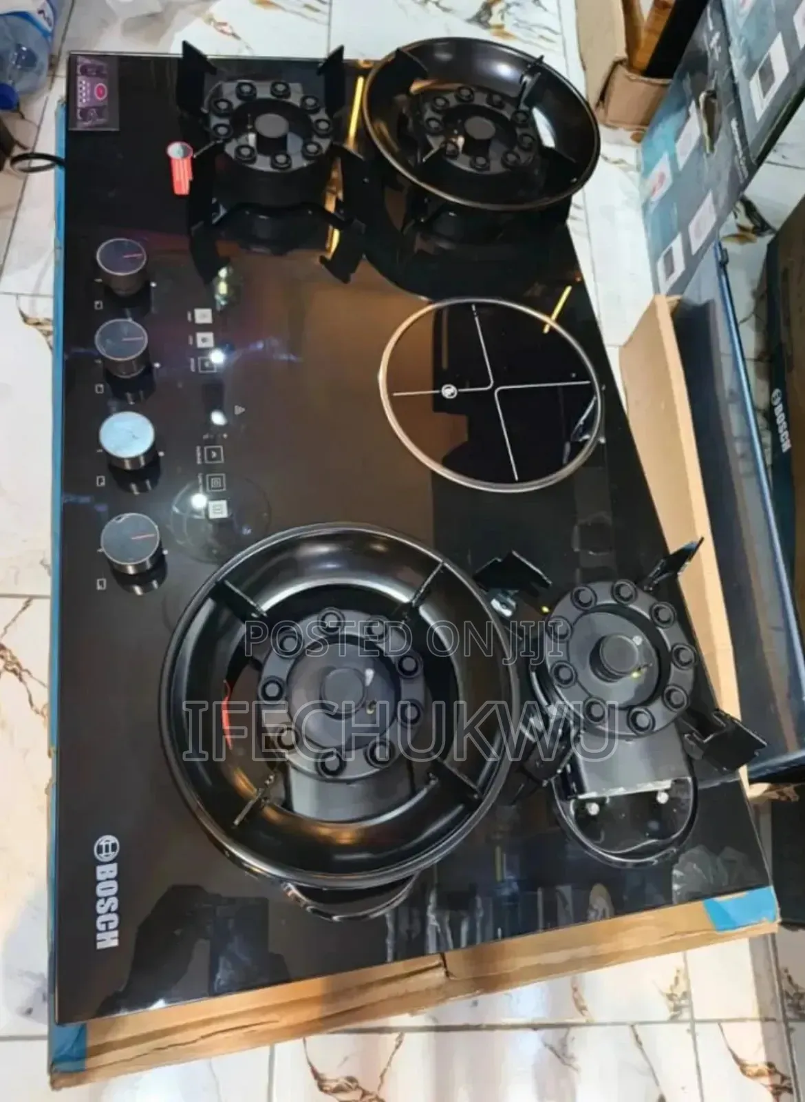 Quality Bosch 90cm Inbuilt Premium Quality Flips Up 4 Gas 1 Ele Hob