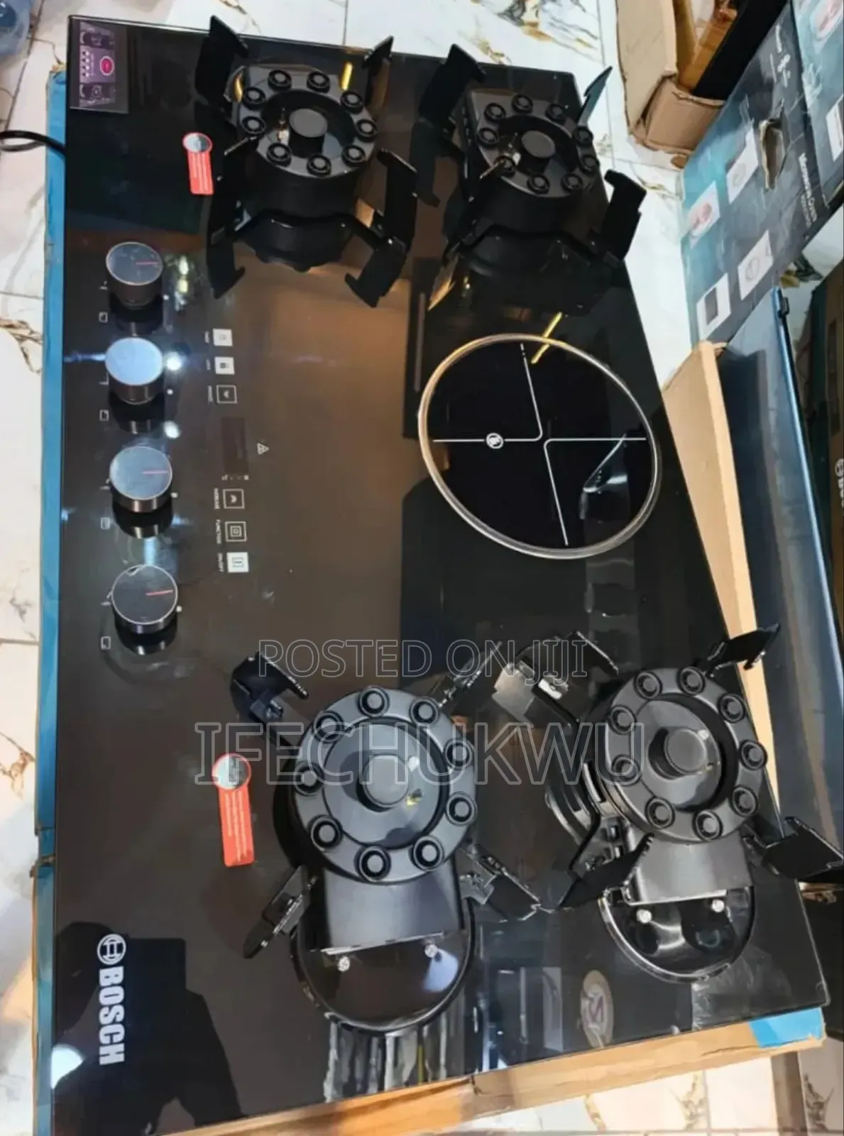 Quality Bosch 90cm Inbuilt Premium Quality Flips Up 4 Gas 1 Ele Hob
