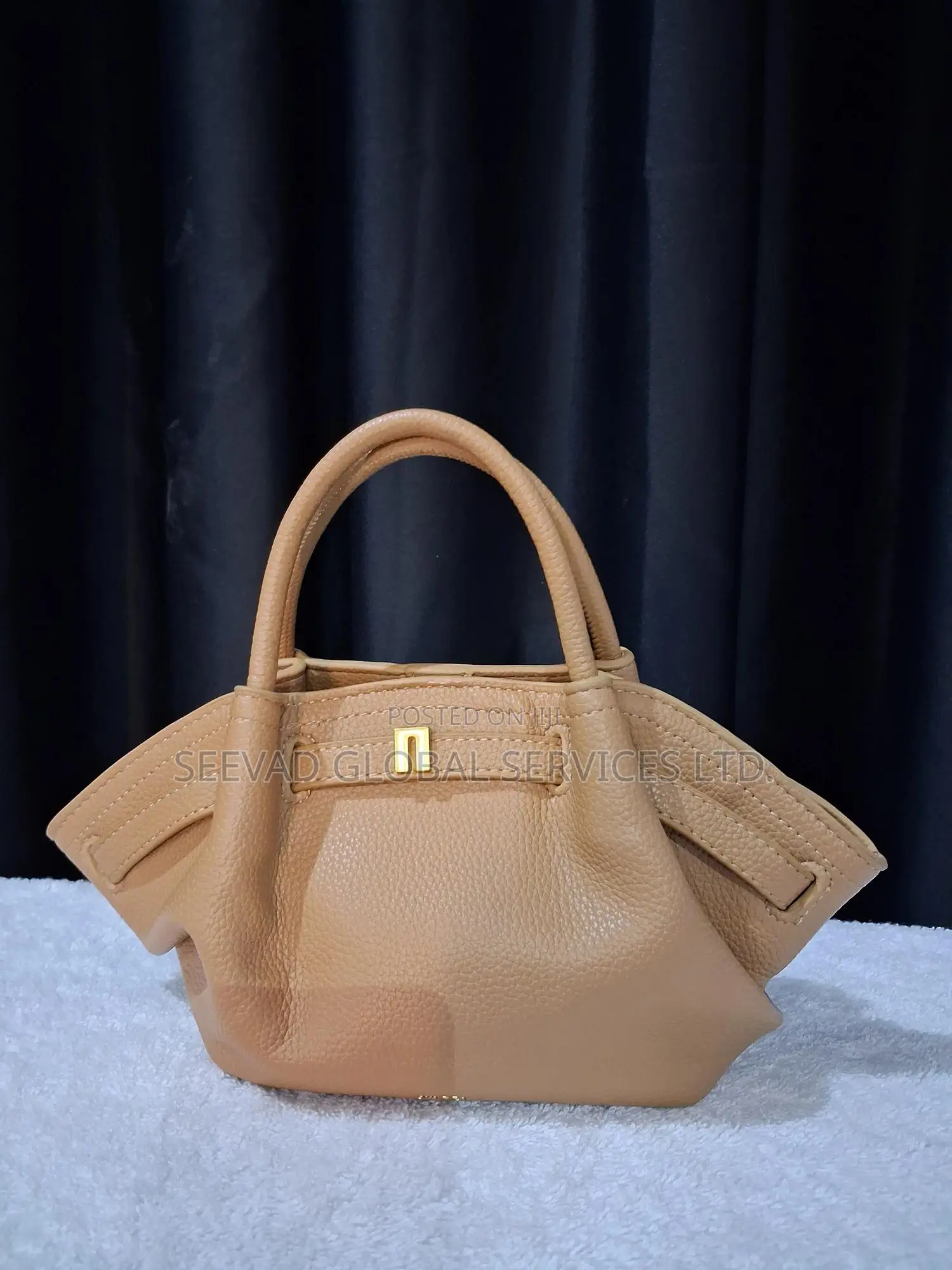 Women's Leather Brown Small Size Handbag