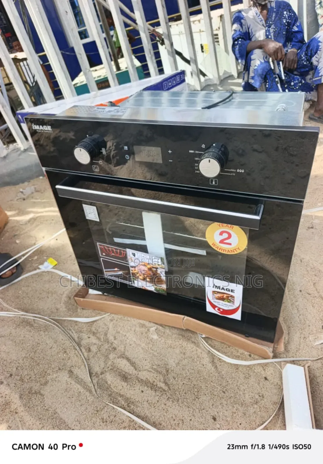 Original Image Made in Turkey Built-in Gas Electric Oven 75litters
