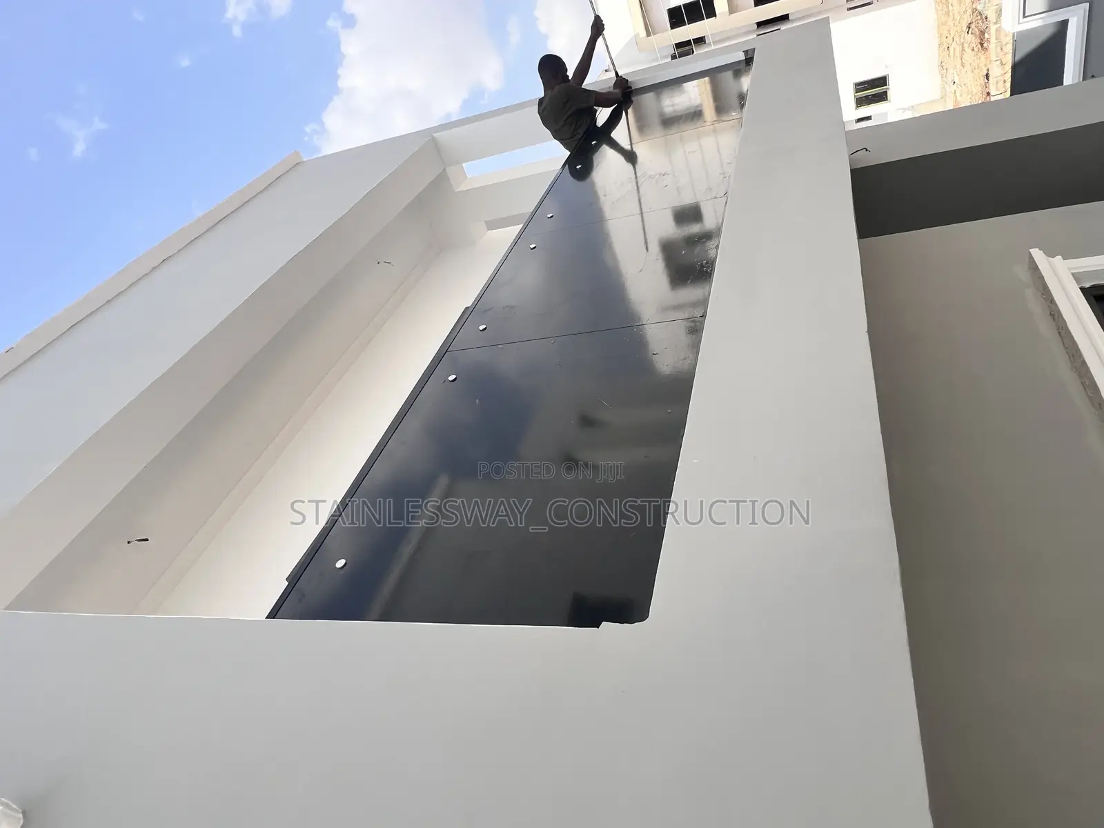 10mm Black/Dark Gray Handrail