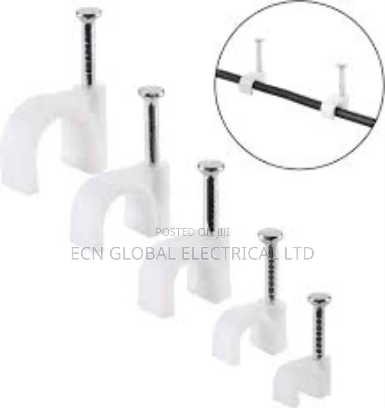 Tower Flat Plastic Cable Clips (1.5mm – 32mm) – Strong Wire Holders