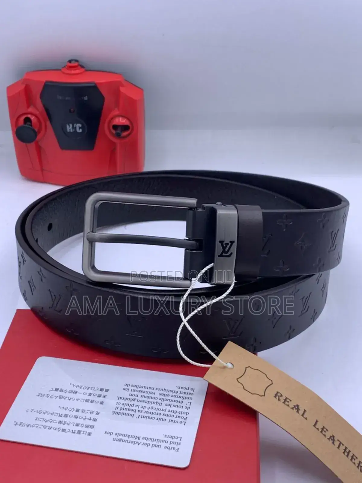 Louis Vuitton Genuine Leather Men's Belts