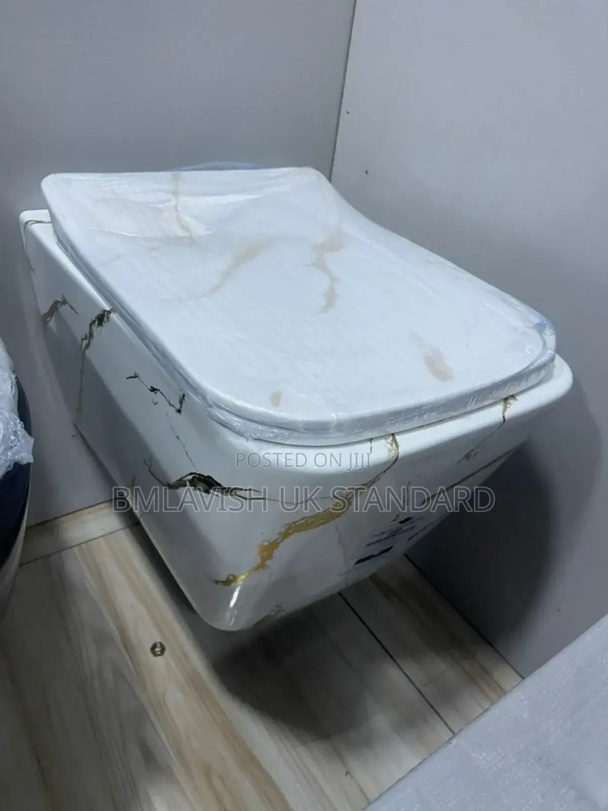 Modern Marble Wall-Hung Concealed Water Closet With Design