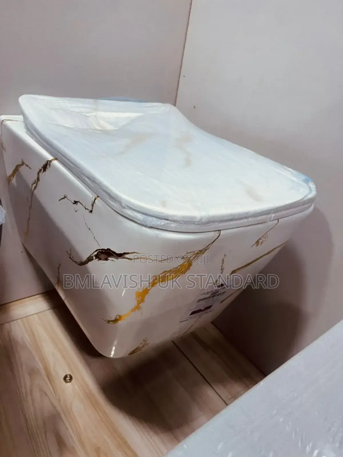 Modern Marble Wall-Hung Concealed Water Closet With Design